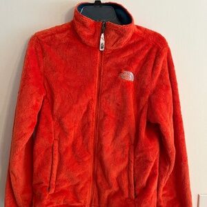 Fall For The North Face Fleece (Velour Like) Women’s Jacket size Medium